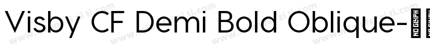 Visby CF Demi Bold Oblique字体转换